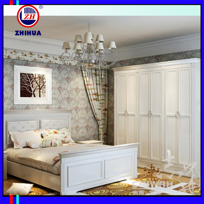 Country Style White Children Bedroom Wardrobe (ZH-4011)
