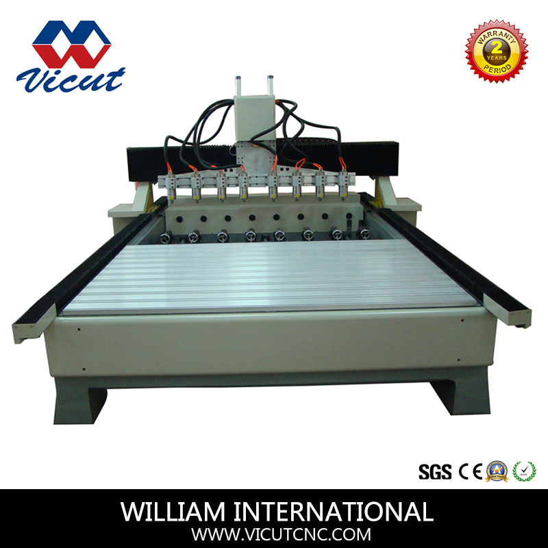 8 Spindle CNC Engraving Machine with Rotary Axis (VCT-2225FR-8H)