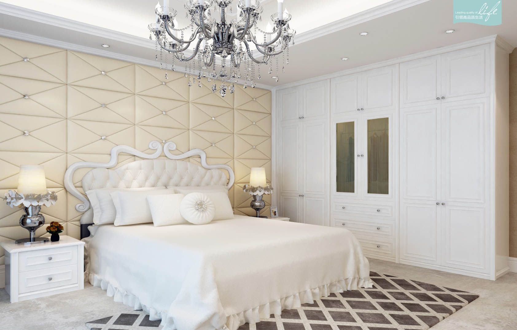 Classic Style Closet with Swing Door for Bedroom Furniture (V4-WS001)