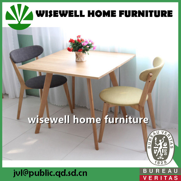 Oak Wood Modern Dining Table Furniture Set