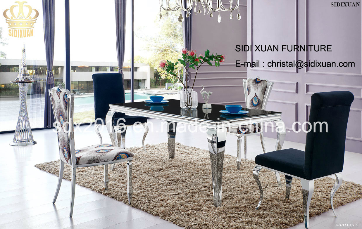 Living Room Set, Glass Dining Table and Chair