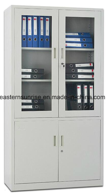 Half Glass Swing Door Metal Steel Iron Filing Cupboard/Cabinet