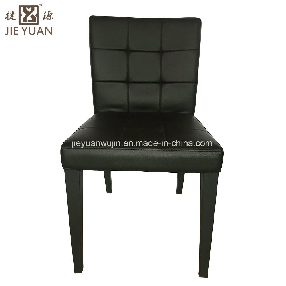 Restaurant Furniture Leather Metal Dining Chair