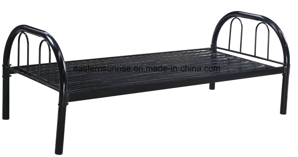 School Hotel Military Worker Cheap Steel Metal Single Bed for Adults