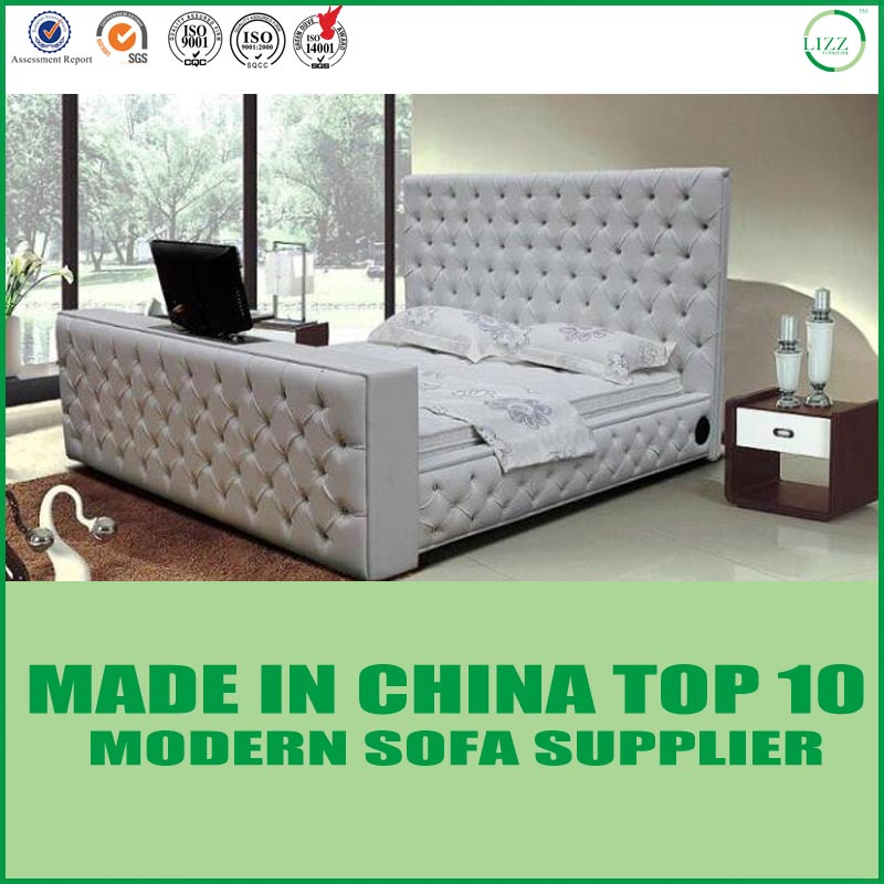 Bedroom Furniture Chesterfield Real Leather Bed