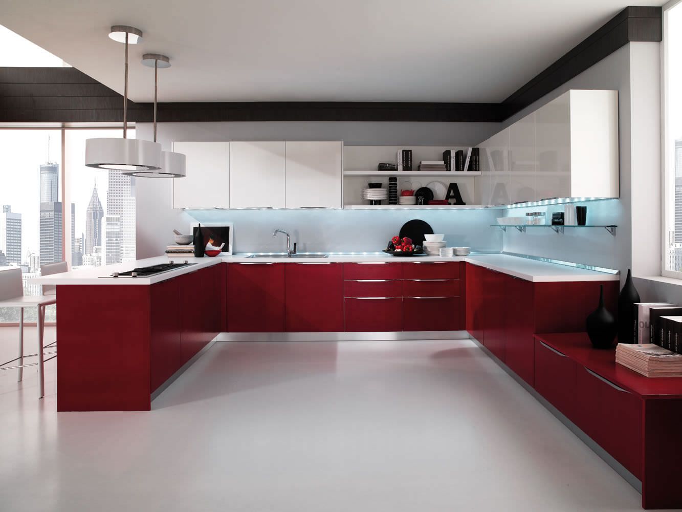 Modern Best Sale Glossy Acrylic MDF Kitchen Cabinet