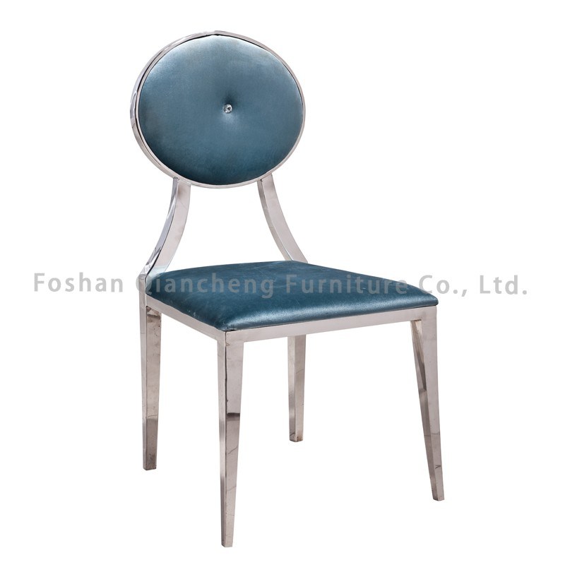 Modern High Quality Stainless Steel Fabric Dining Chair
