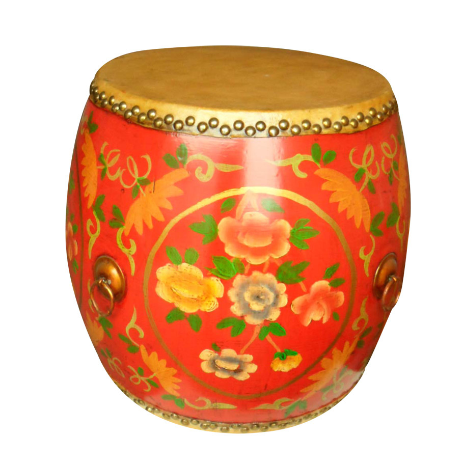 Antique Reproduction Wooden Drum Stool Lws077-2