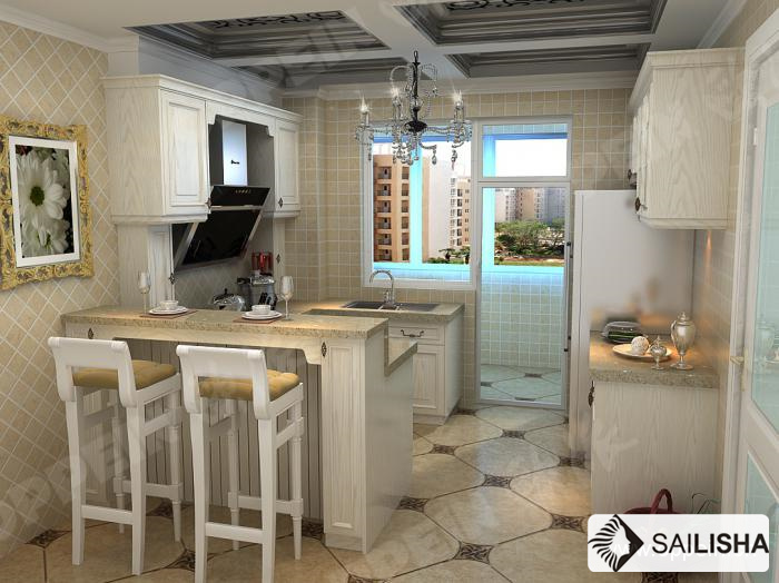 Turkey Modern Home Hotel Furniture Island Wood Kitchen Cabinet