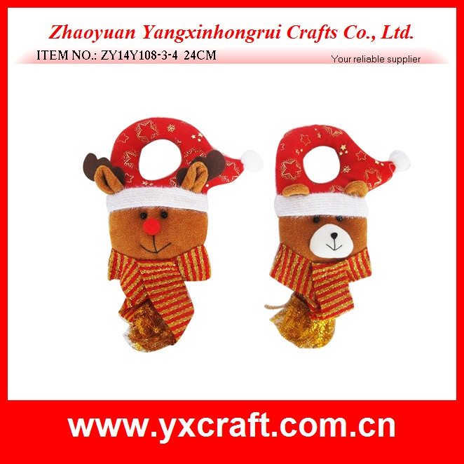 Christmas Decoration (ZY14Y108-3-4 24CM) Christmas Door Hanging Garland