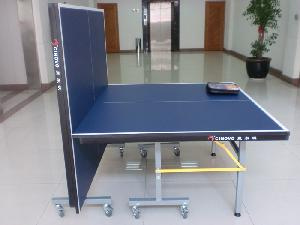 Outdoor Table Tennis Double-Folding Mobile Table