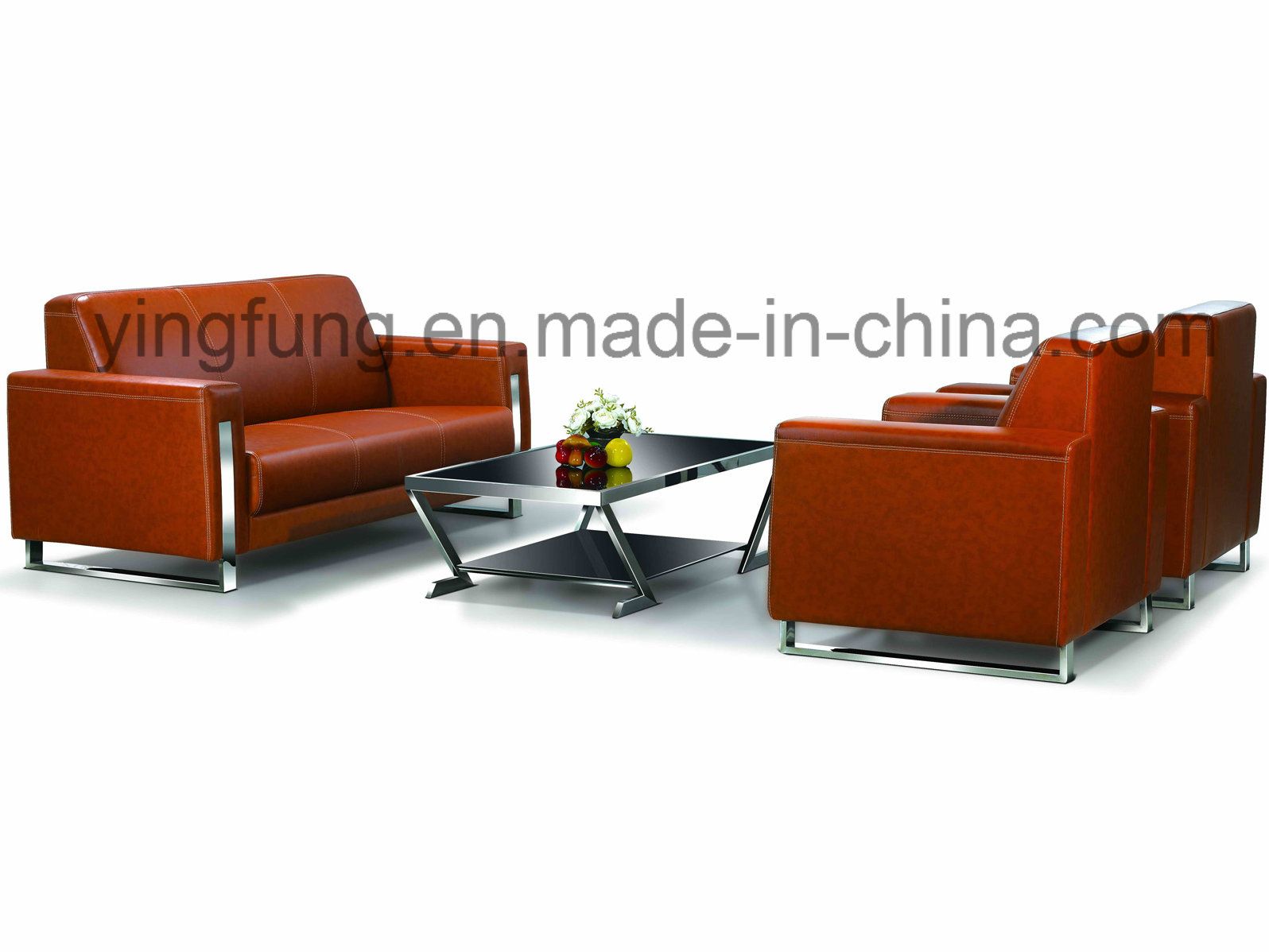 Waiting Room PU Leather Office Sofa (SF-828)
