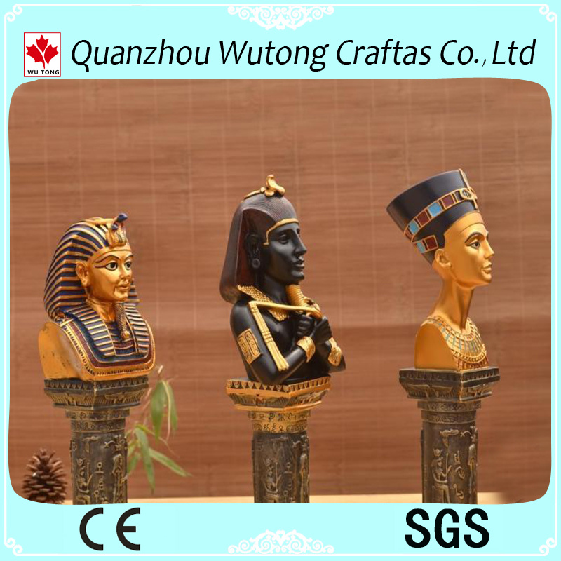 Hot Sale Handmade Home Decoration Resin Ancient Egyptian Pharaoh Figurine