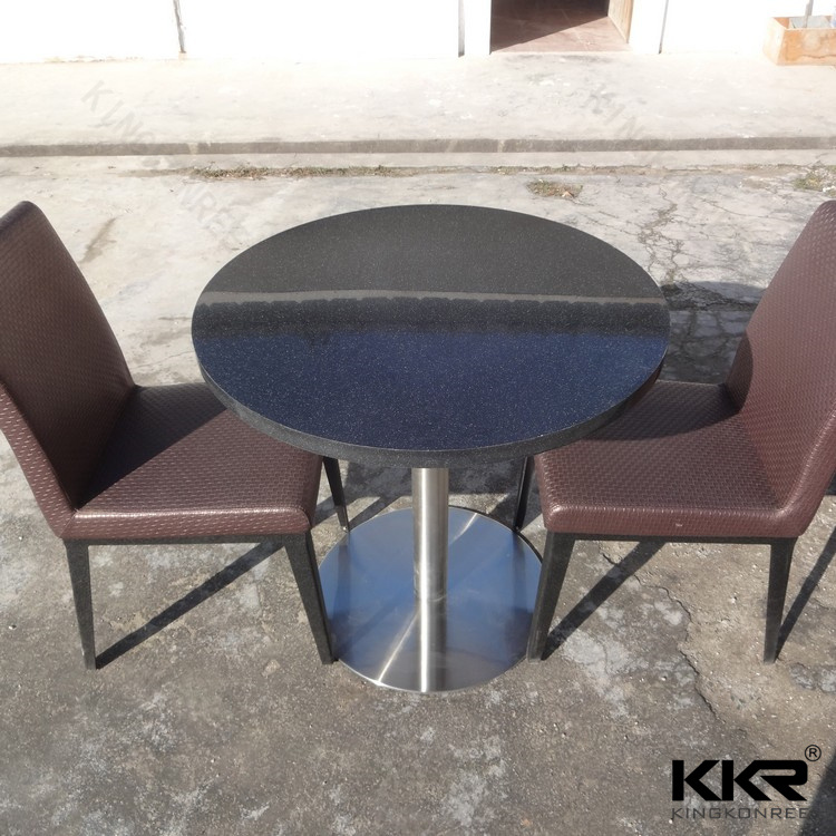 Custom Made Round Solid Surface Stone Coffee Table