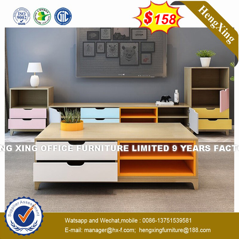 Wrought Iron Cart Extendable Coffee Table (HX-8NR2420)