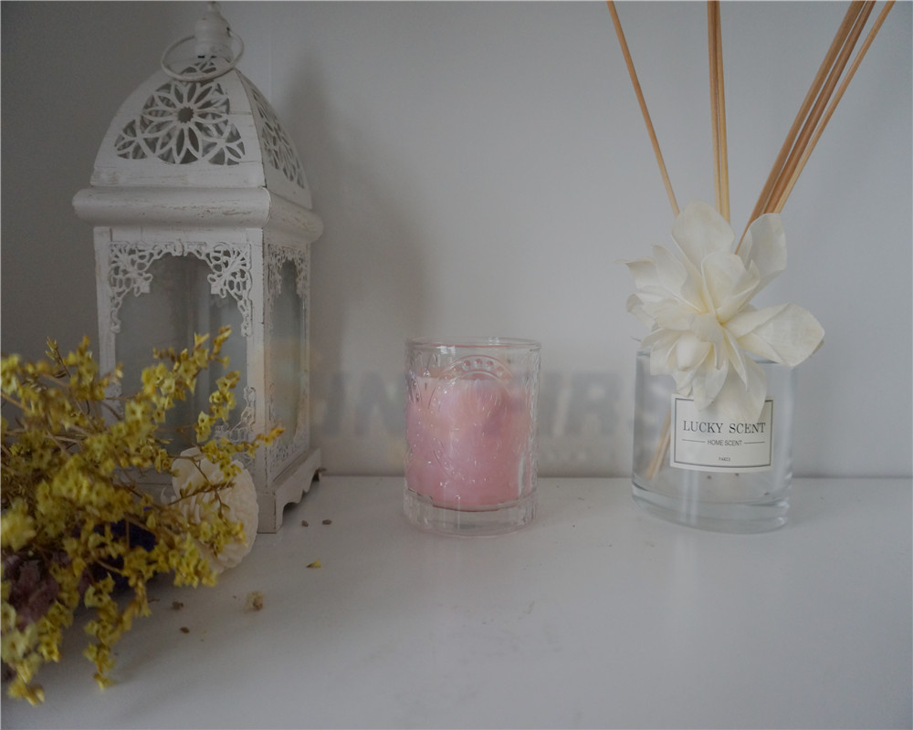 Wholesale Hand Made Modern Wedding Home Decor Glass Cup Candle