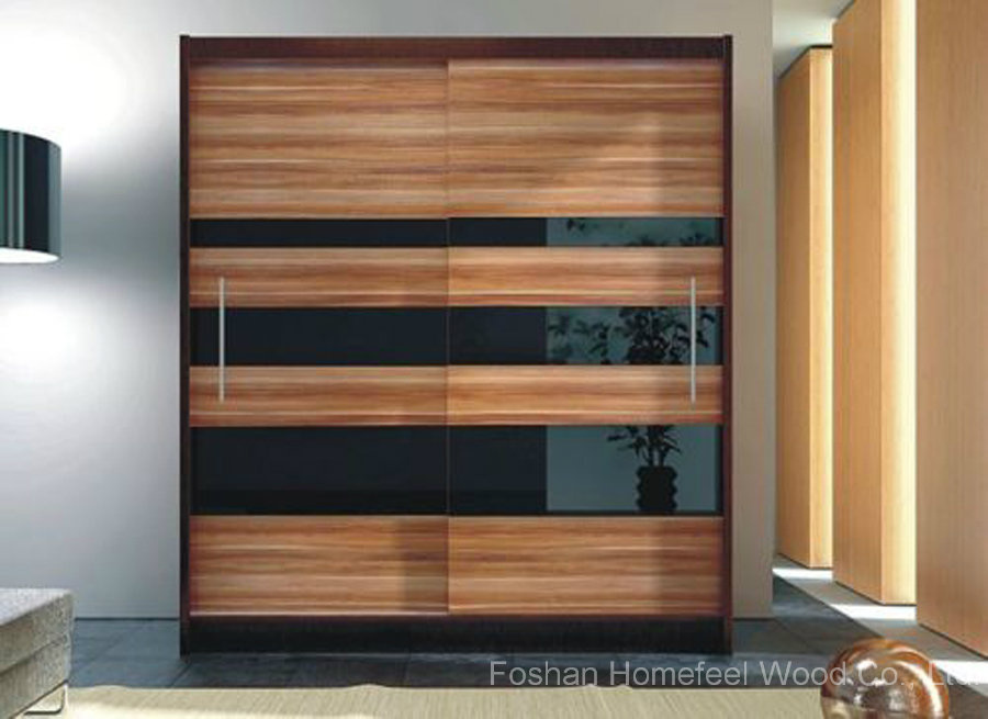 New Modern Quality 2 Sliding Door Large Wardrobe (HF-EY08096)