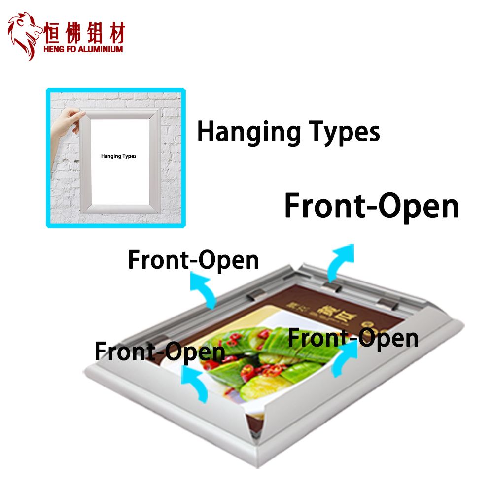 A2 Art Frame Poster Snap Clip Picture Frame for Decoration