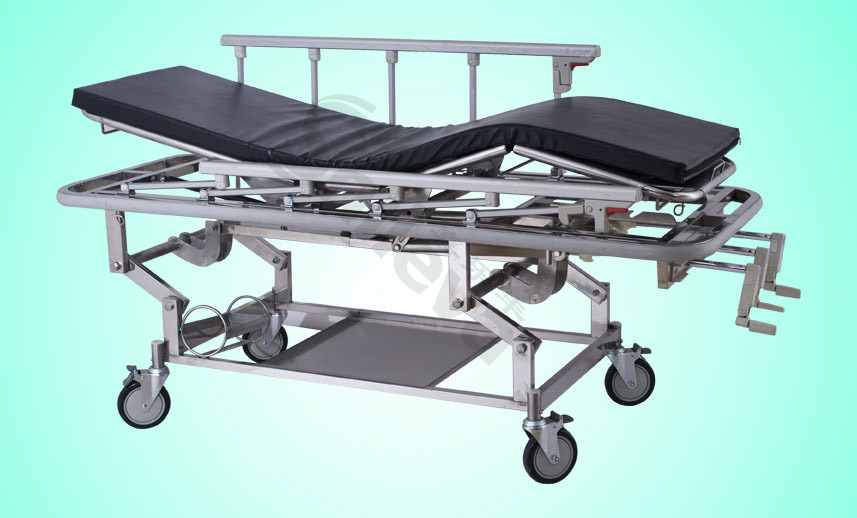 Hospital Medical Bed Stretcher Trolley with Crank (SLV-B4307)