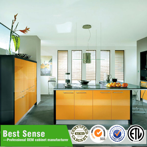 China Made Alibaba Top Quality High Gloss Baked Paint Kitchen Cabinets
