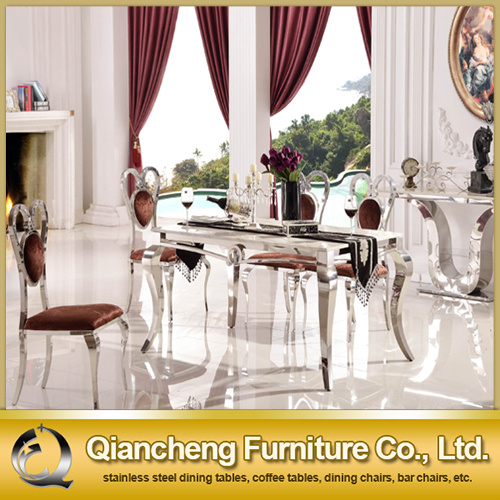 Simple Style Stainless Steel Dining Tables