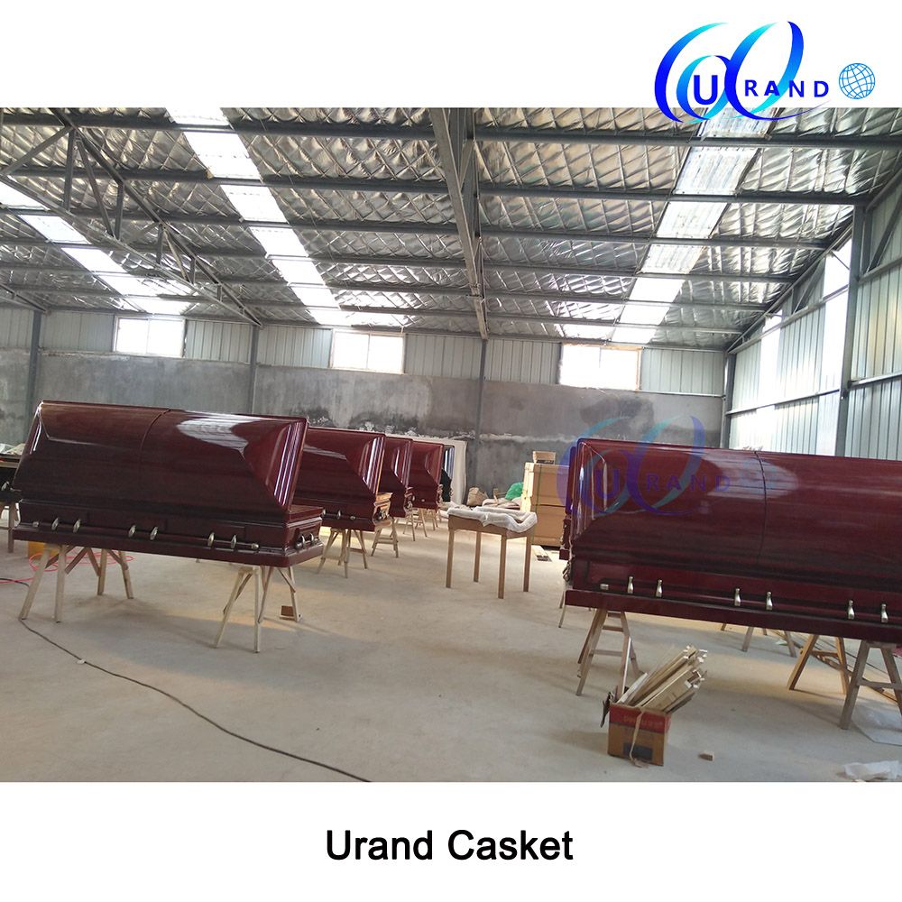 Veneer Wholesale High Gloss Velvet Coffin and Casket