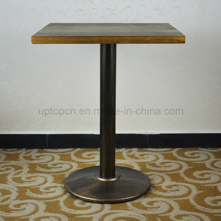 Square Vintage Distressed Solid Wood Restaurant Table (SP-RT467)