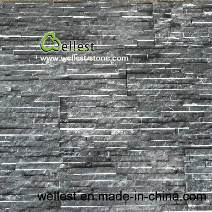 China M501 Black Marquina Marble Culture Stone for Wall Cladding