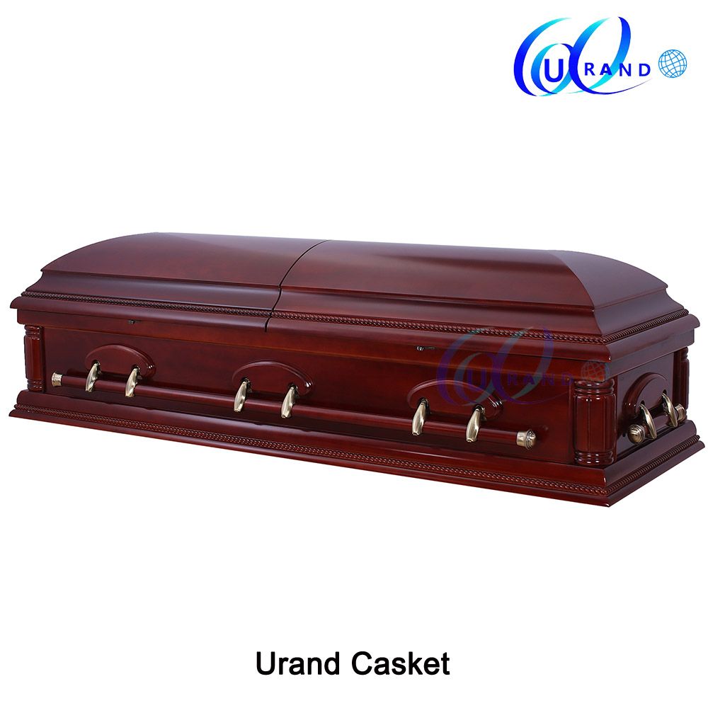 Mahogany Color Matt Gloss Velvet New Design Casket and Coffin