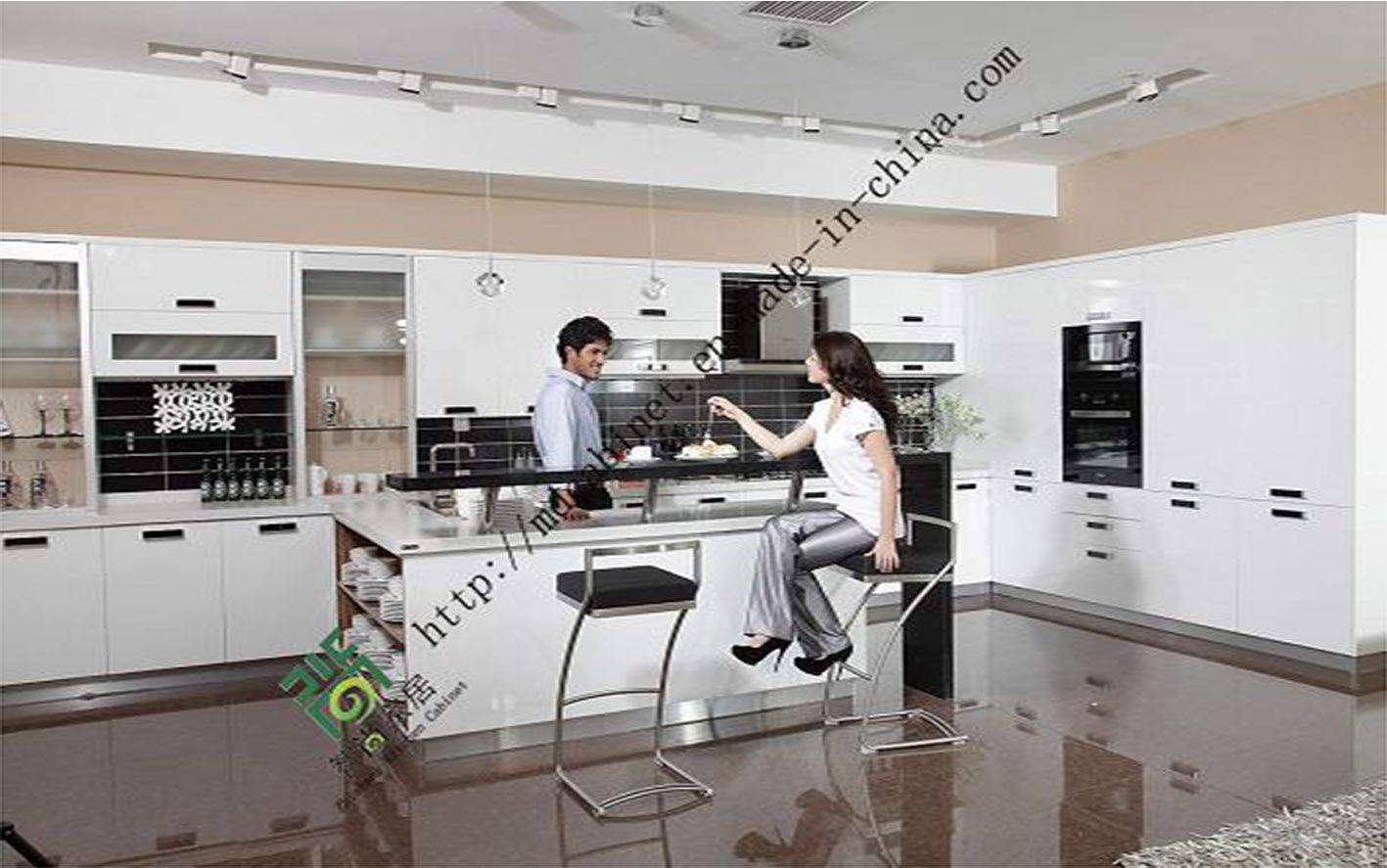 Hot Sale White Lacquer MDF Kitchen Cabinet