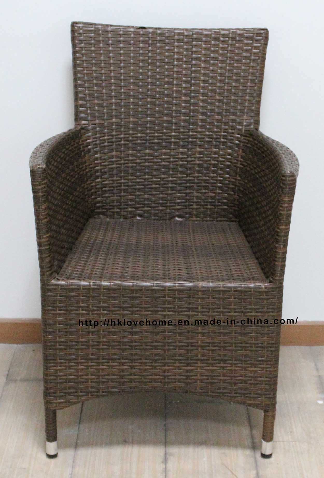 Morden Metal Rattan Outdoor Leisure Lounge Garden Restaurant Dining Chair