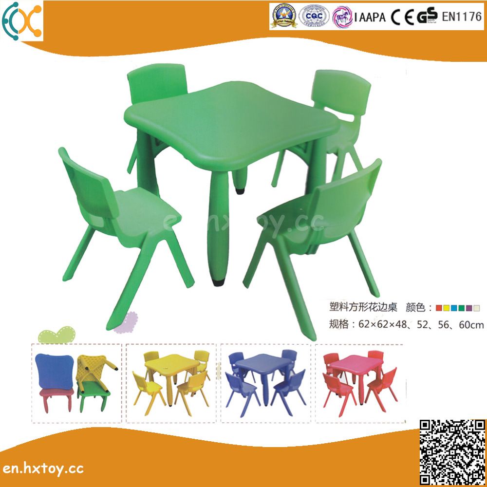 Kids Plastic Square Table for Preschool