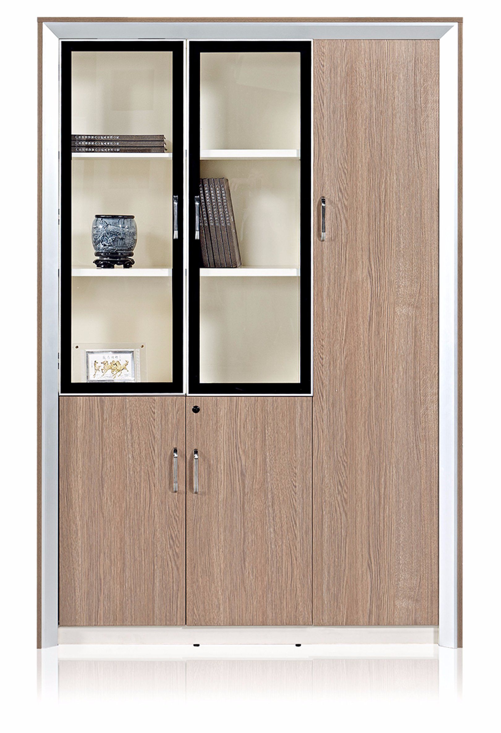 Durable Contracted Aluminium Alloy Frame File Cabinet Bookcase Bookshelf