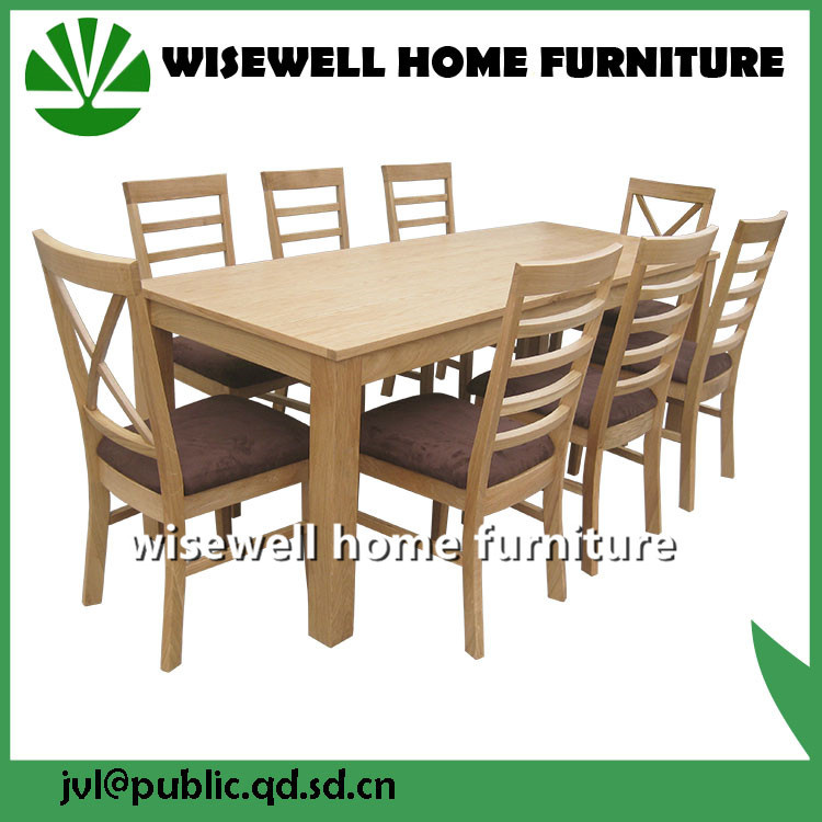 Dining Table with 8PC Chairs Oak Furniture