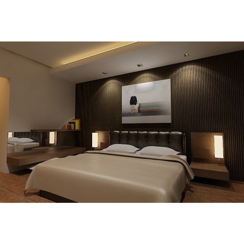 Wood Material Commercial Furniture Bedroom Furniture Set (S-27)