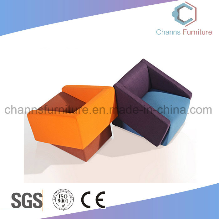 Modern Living Room Furniture Fabric Single Colorful Office Sofa