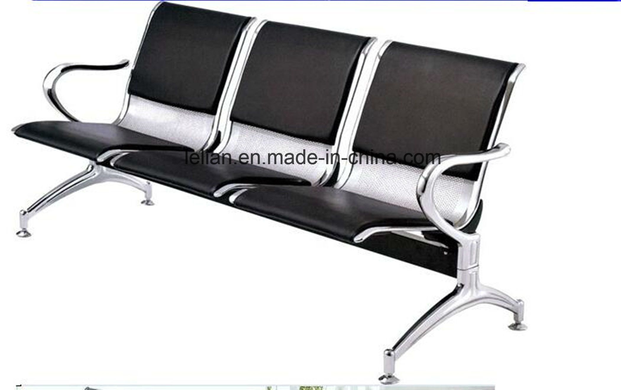 Public Waiting Seating Chair Made by Leather (LL-W005)