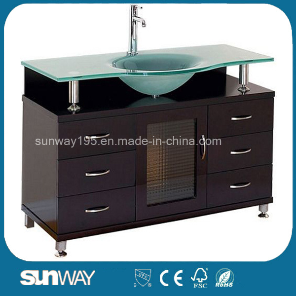 Classic Solid Wood Bathroom Cabinet Sw-Wd1001L