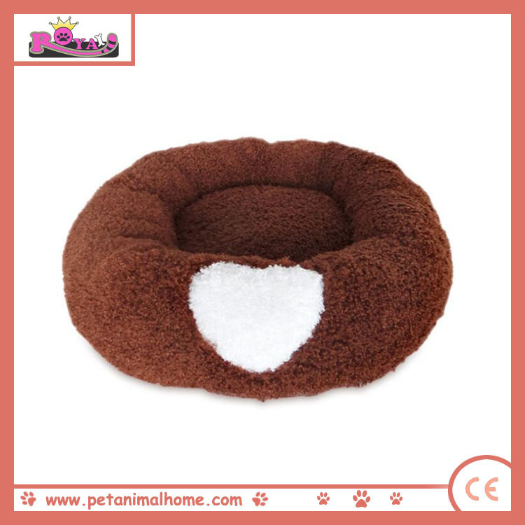 Heart-Shaped Pet Bed in Brown