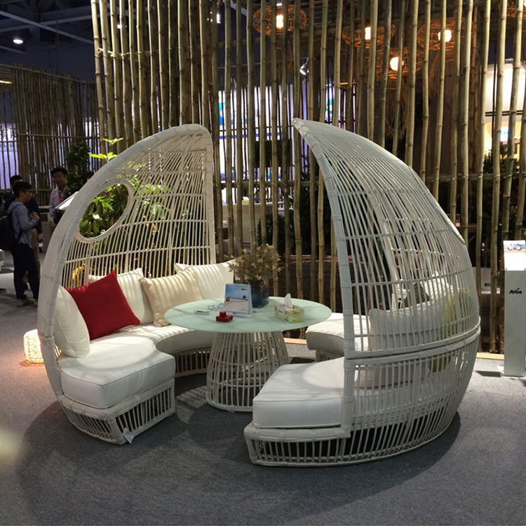 2017 Round Dome Outdoor Rattan Sofa, Sofa Cloth S206