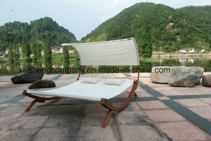 Wood Frame Outdoor Leisuer Double Hammock Chair