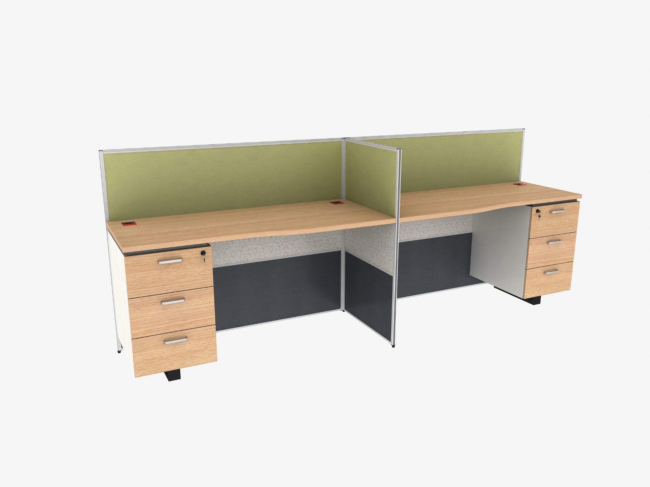 Hot Selling T Shaped 2 Person Office Desk for Workstation
