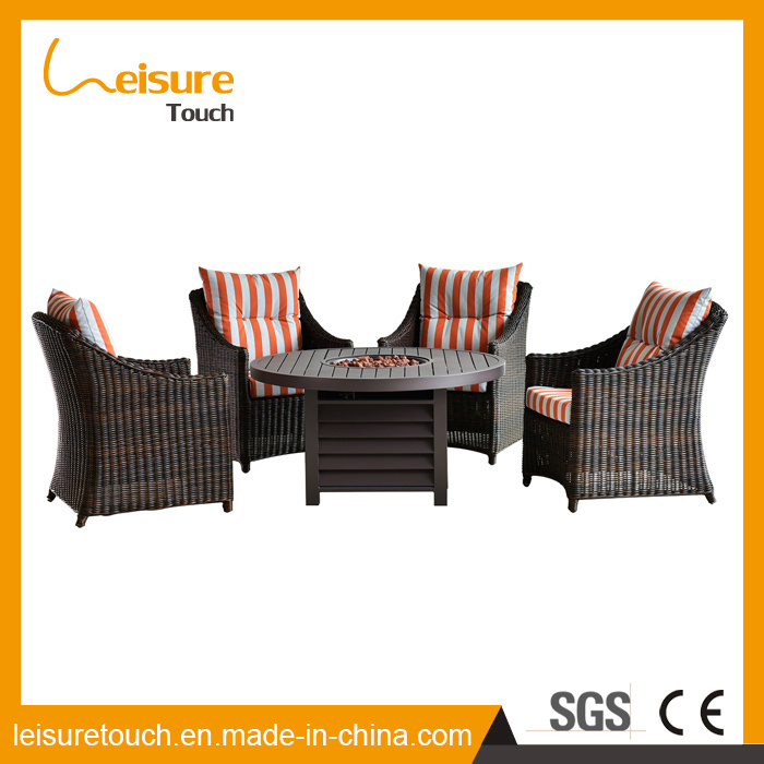 Garden Modern Hotel Fire Pit Table Rattan Home Dining Chair Outdoor Heater Furniture