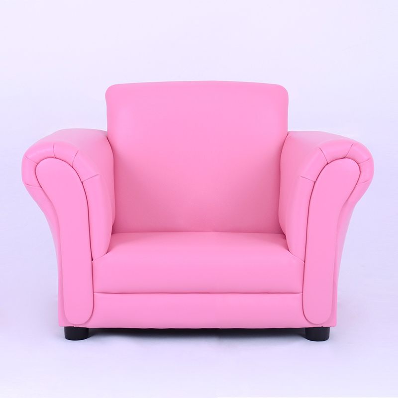 Pink PVC Leather Girl Leisure Kids Sofa/Children Furniuture