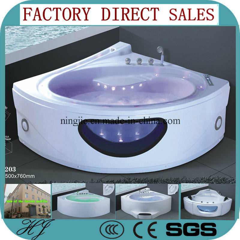 Ningjie Double Person LED Light Massage Bathtub (5203)