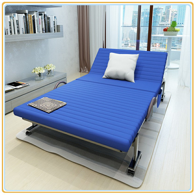 Folding Metal Frame Sofa Bed Sr-F01A Blue 190*90cm