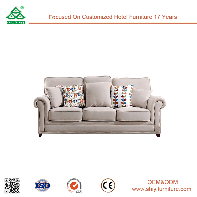Nordic Contemporary and Contracted, Small Family Cloth Art Sofa