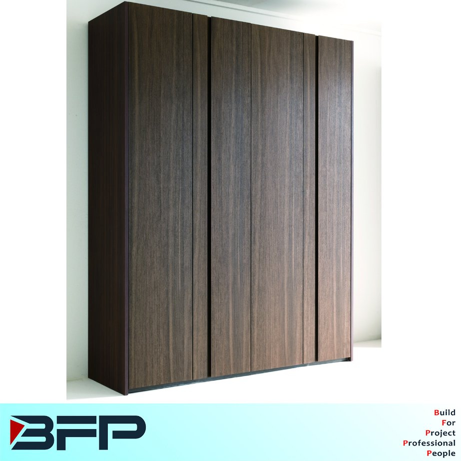 Wood Grain Melamine Laminate Wardrobe Bedroom Furniture Popular