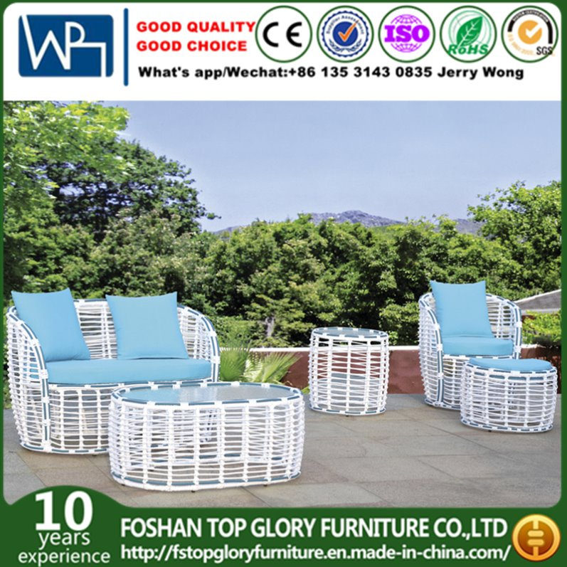 PE Rattan with Aluminum Frame Garden Sofa for Outdoor Use (TG-009)