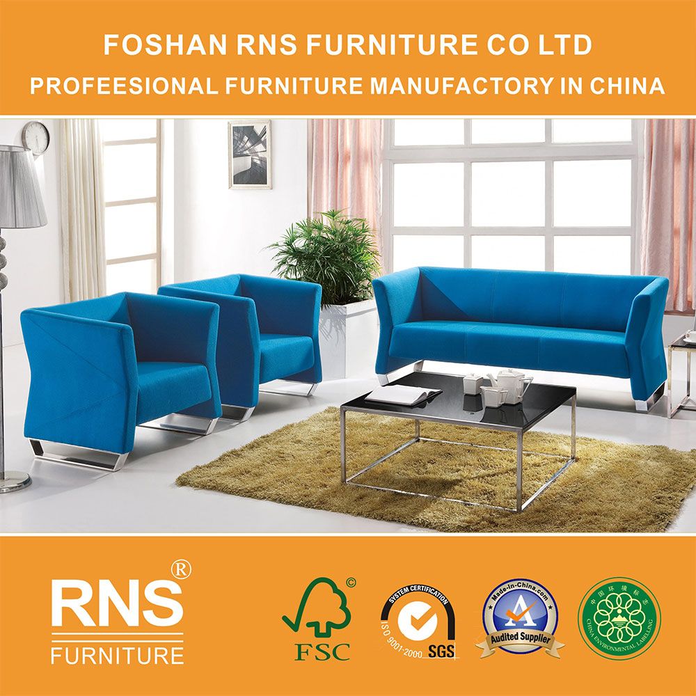 Modern Design Stainless Steel PU Leather Hotel Home Office Sofa T309#